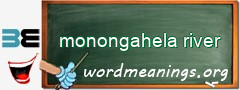 WordMeaning blackboard for monongahela river